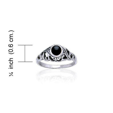 Filigree Sterling Silver Gemstone Ring WR030 - Jewelry